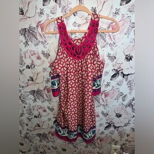 Peep boho shoulder dress